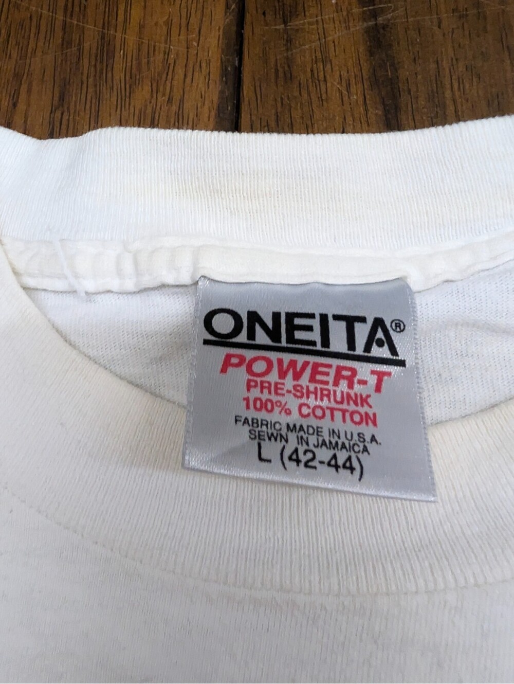 Coffee New York 1991 Oneita Vintage T-Shirt Single Stitch L - Picture 6 of 12